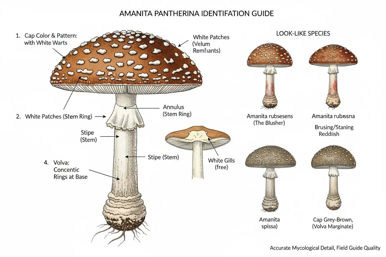 Amanita Pantherina ID Guide: Key Markers and Look-Alikes article cover