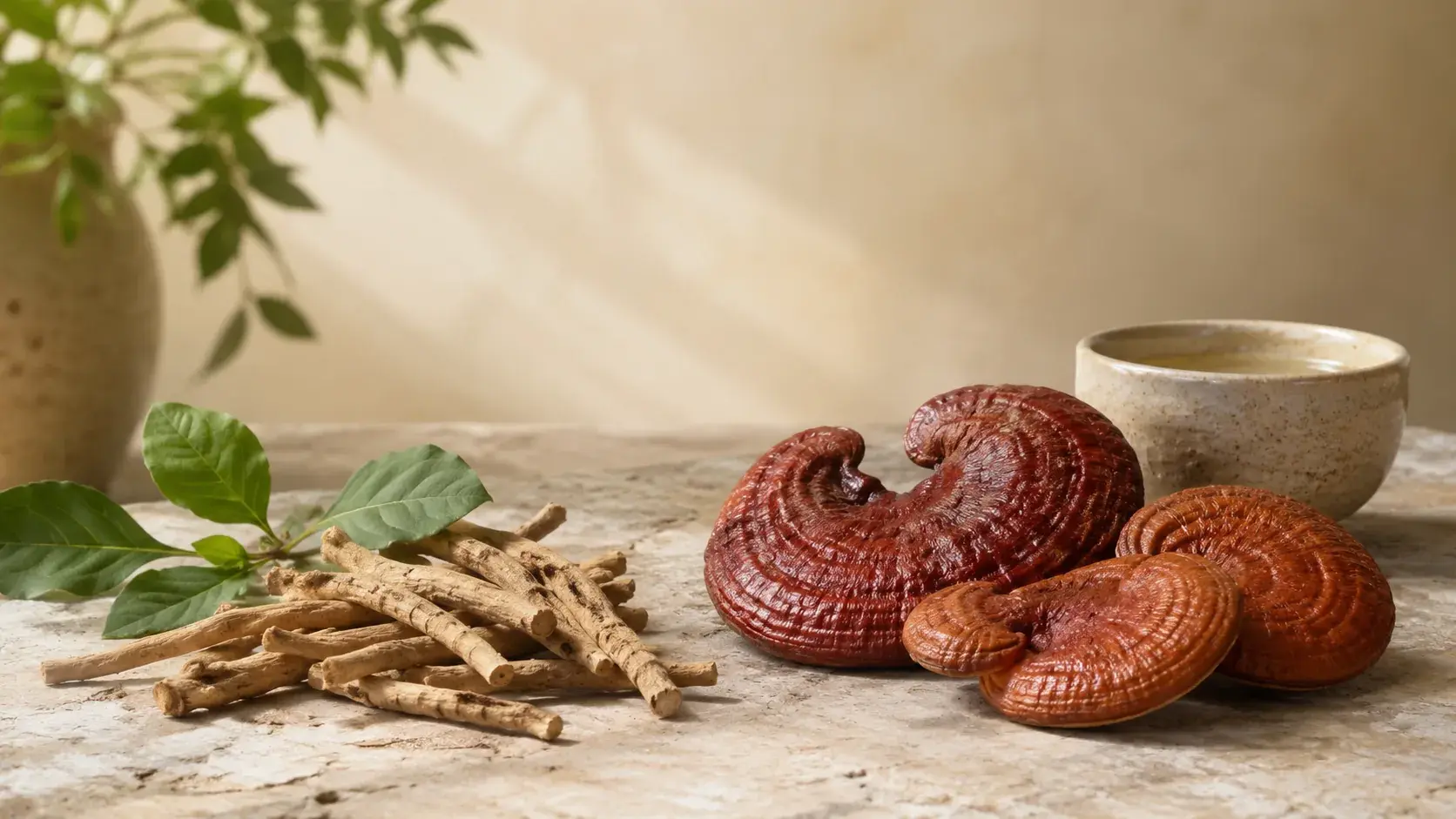 Ashwagandha vs Reishi for Stress: What the Research Shows article cover