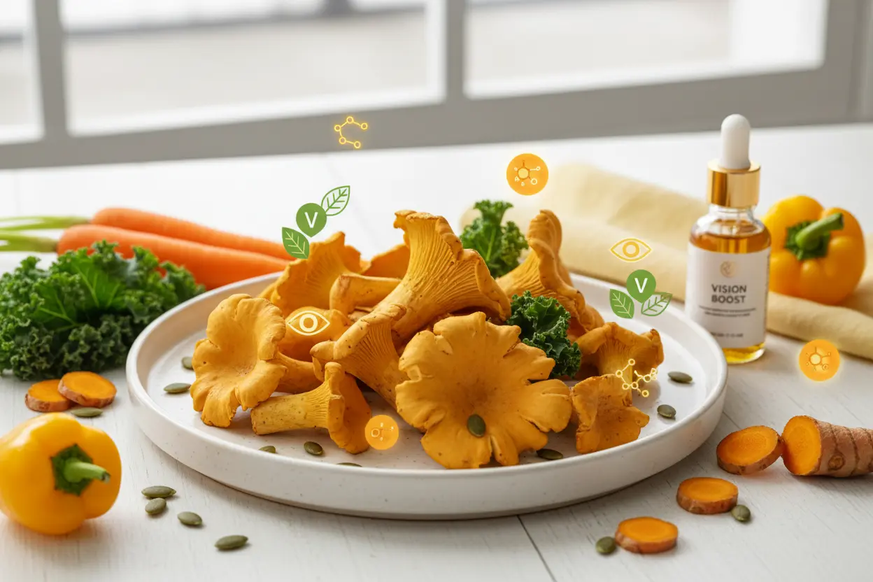 Chanterelles for Eye Health: Carotenoids and Vitamin D article cover