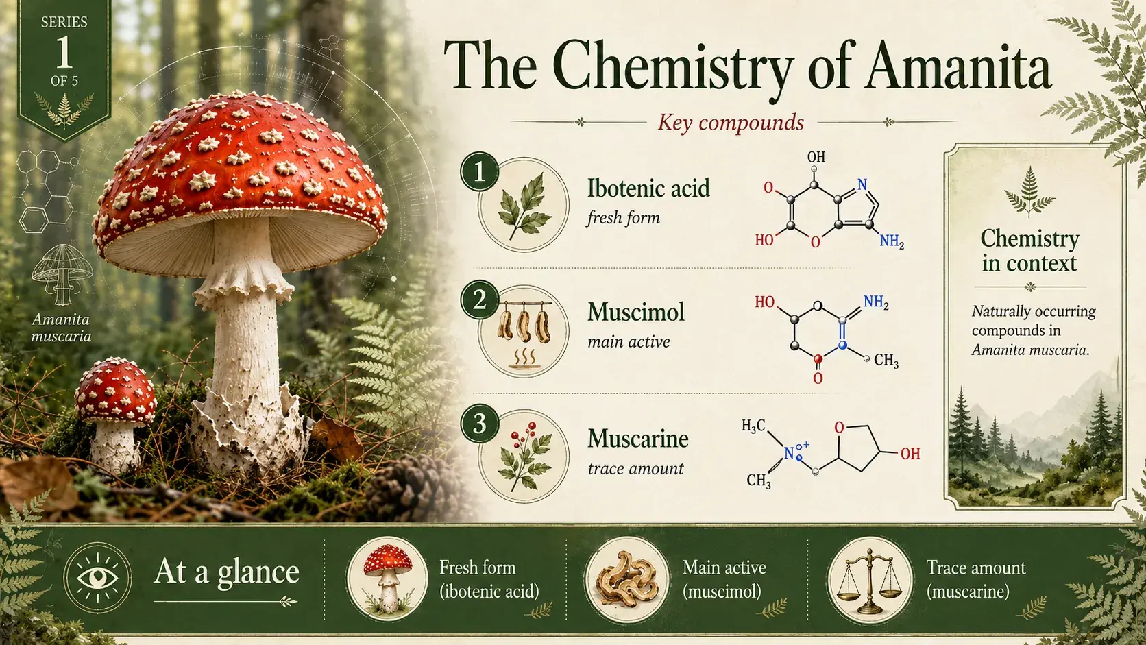 The chemistry of amanita and how it affects humans article cover