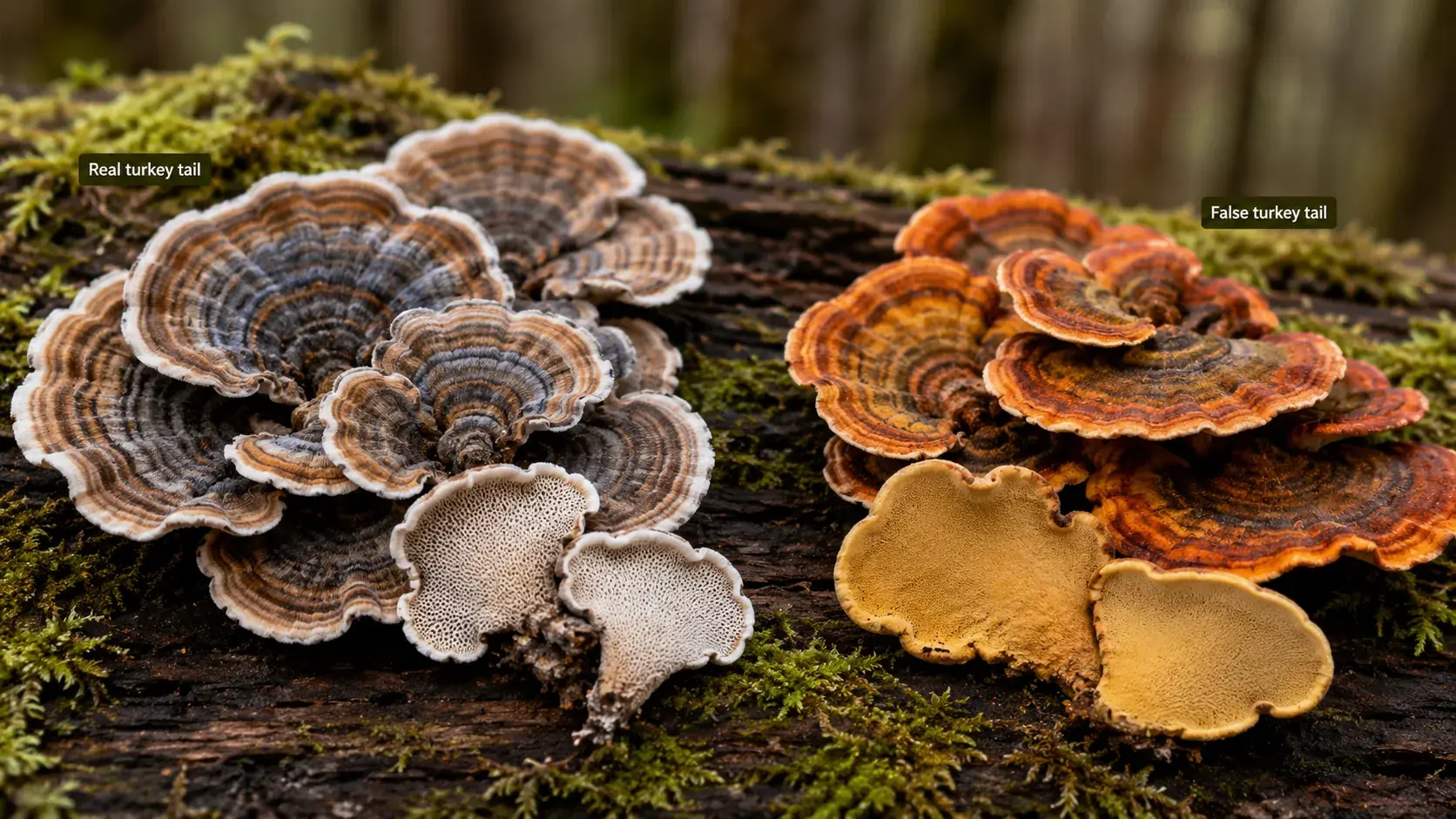 Real vs False Turkey Tail: How to Tell Them Apart article cover