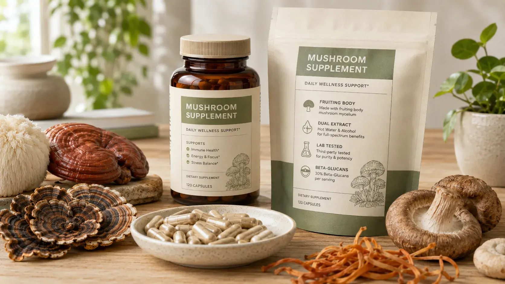 How to Read a Mushroom Supplement Label: Complete Guide article cover