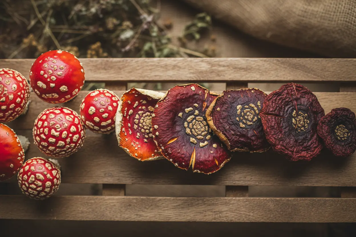Ibotenic Acid vs Muscimol: Amanita Muscaria After Drying article cover