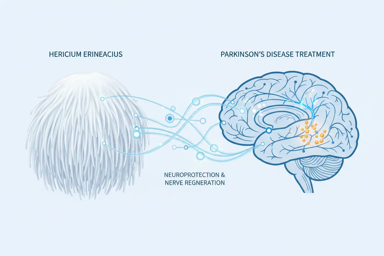 Hericium Erinaceus for Parkinson's Disease Treatment article cover