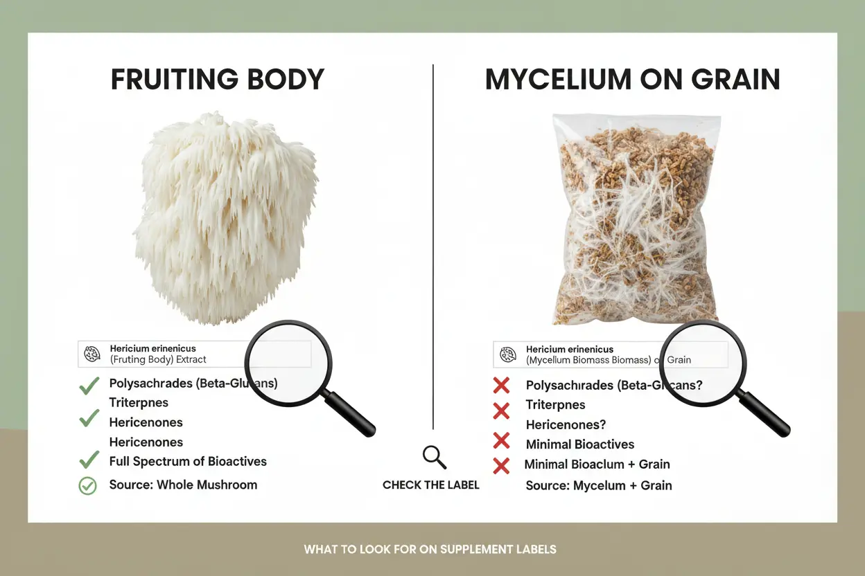 Lion's Mane: Fruiting Body vs Mycelium on Grain article cover