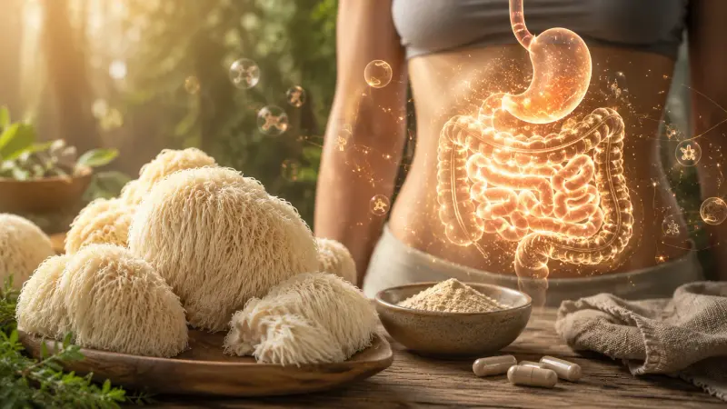Lion's mane to improve digestion: benefits and applications article cover