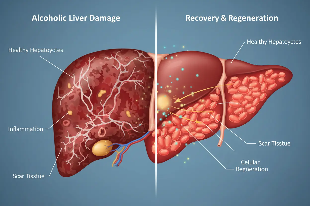 Liver Recovery After Alcohol Damage article cover