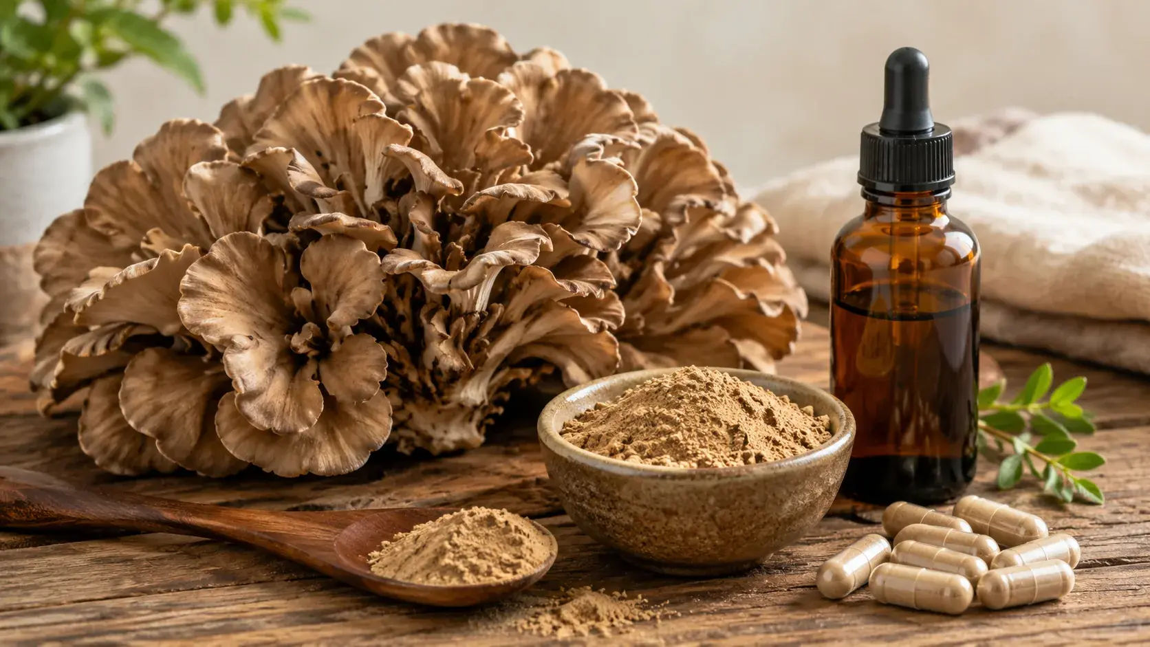 Maitake Mushroom Dosage Guide: Powder, Extract & Capsules article cover