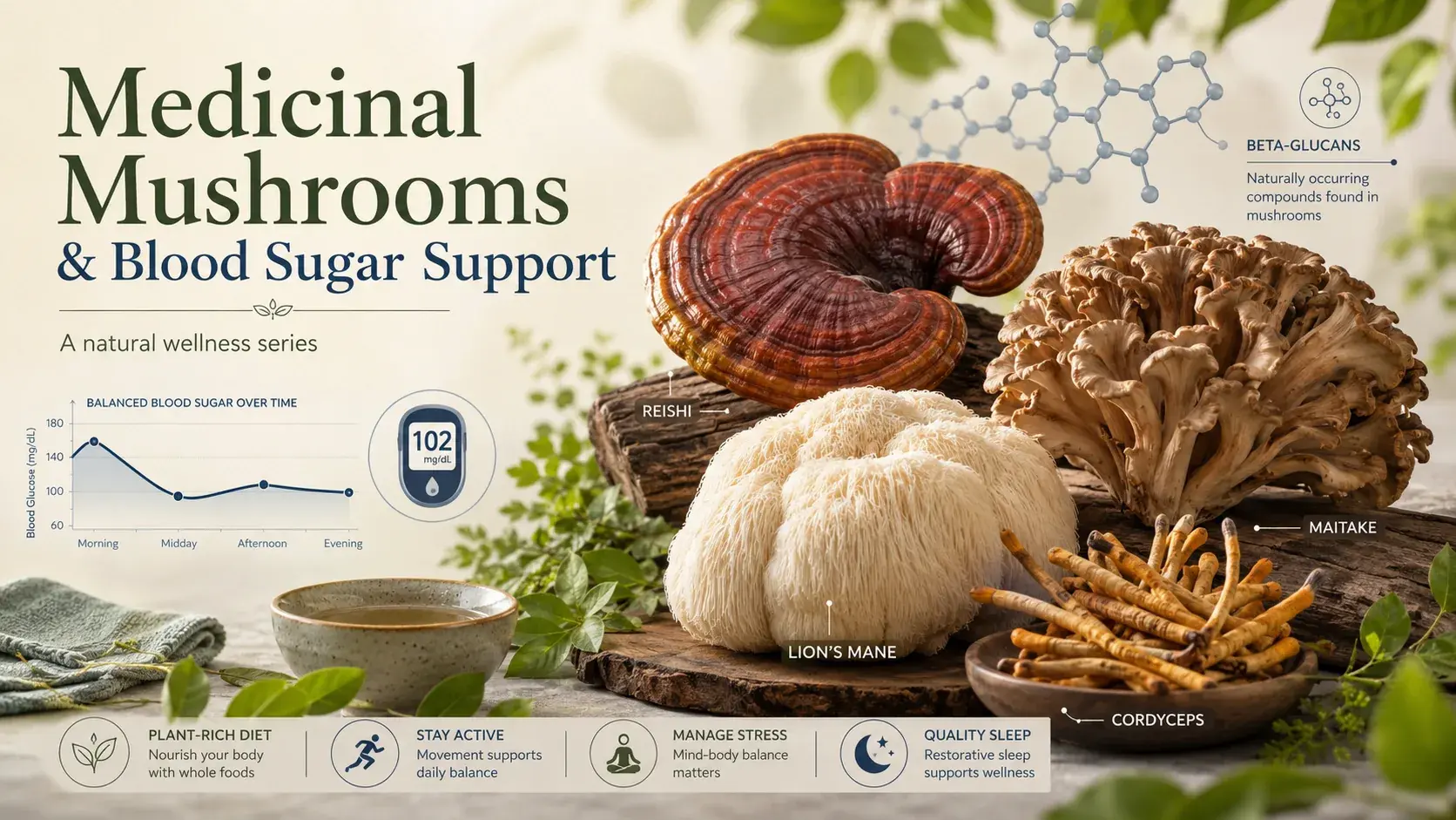 Medicinal mushrooms against diabetes article cover