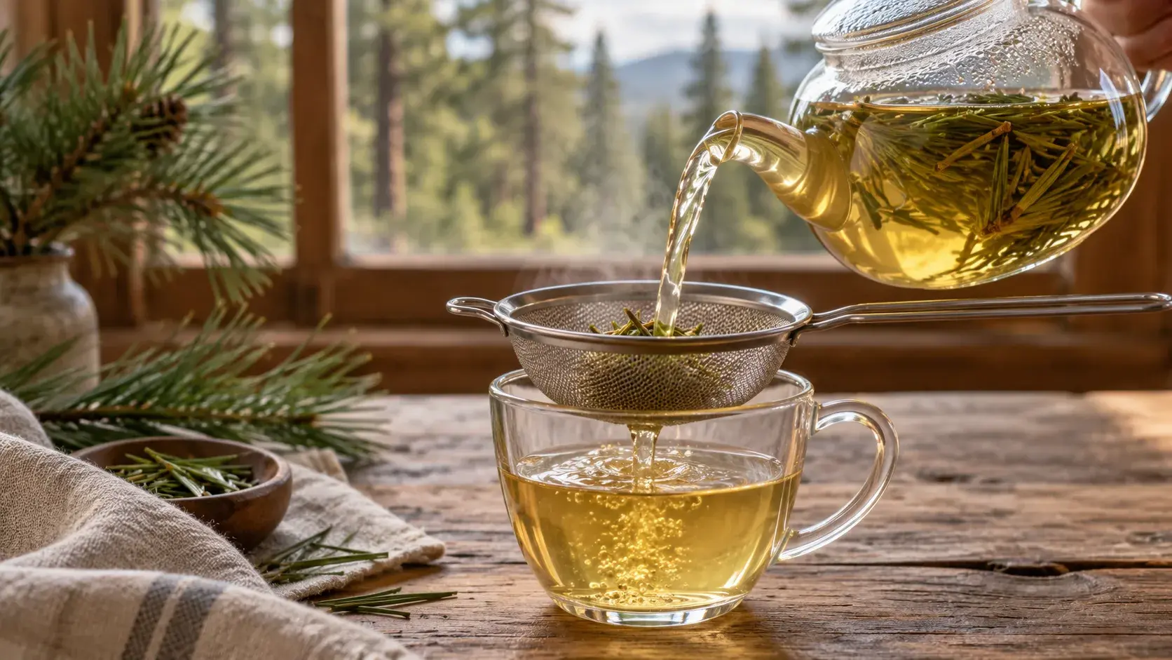 Pine Needle Tea: How to Brew It and How Much to Drink article cover
