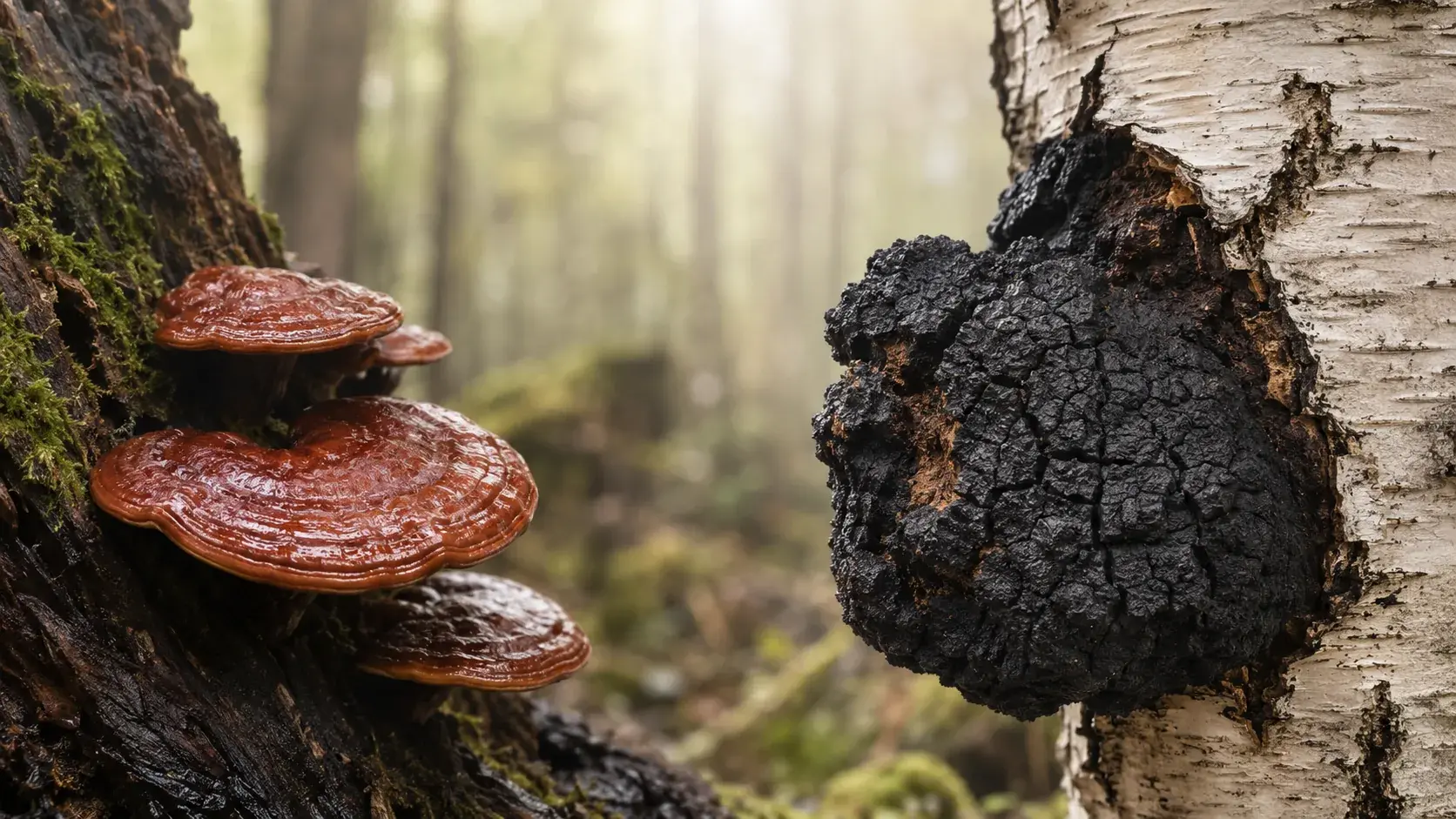 Reishi vs Pakurikääpä: Vertailu Jossa Toisella Puolella Ei Ole Tutkimuksia article cover