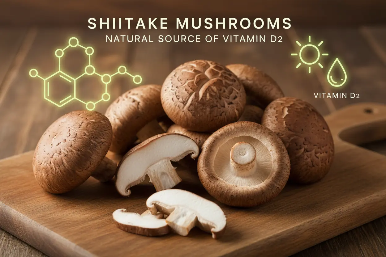 Shiitake and Vitamin D2: Drying and UV Exposure Effects article cover