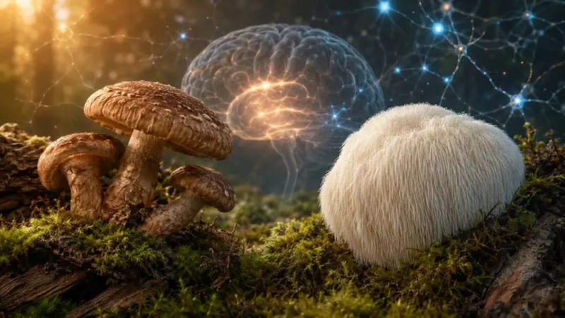 Shiitake vs. Lion's Mane for Brain Health: Different Mechanisms article cover