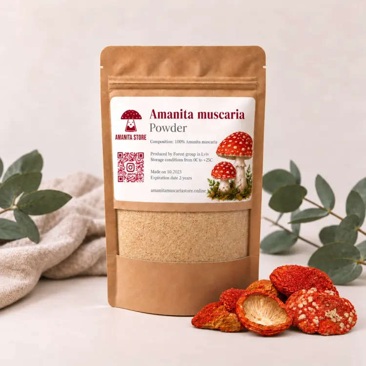 Dried Amanita muscaria powder — 100g