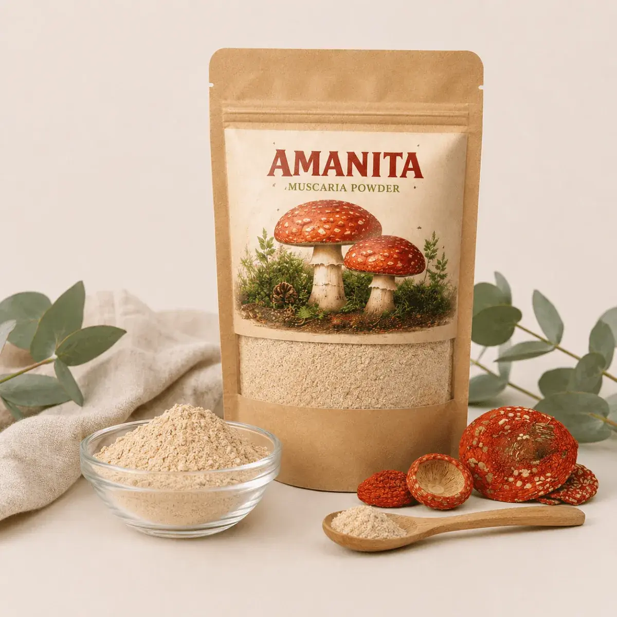 Dried Amanita muscaria powder — 100g