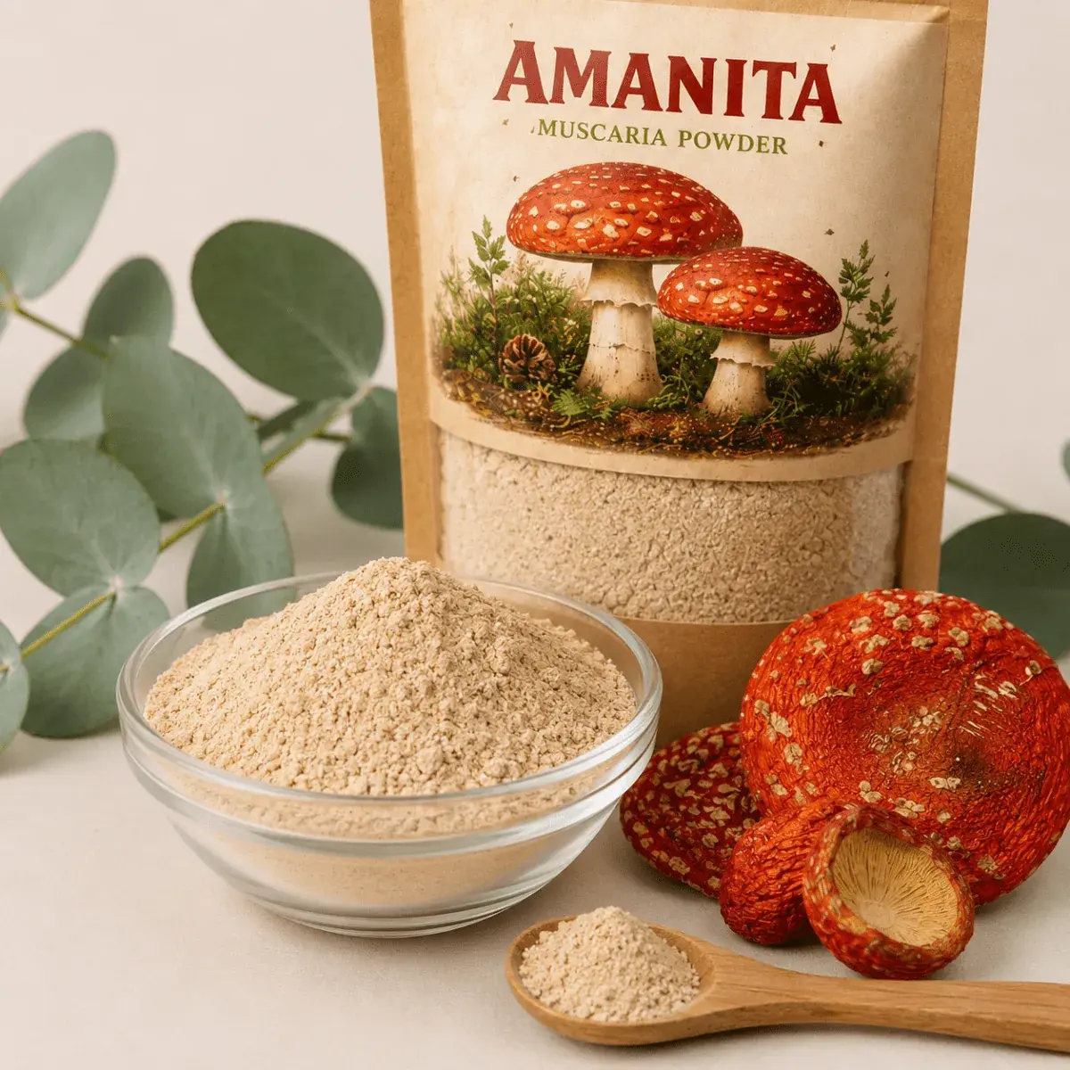 Dried Amanita muscaria powder — 100g — photo 2