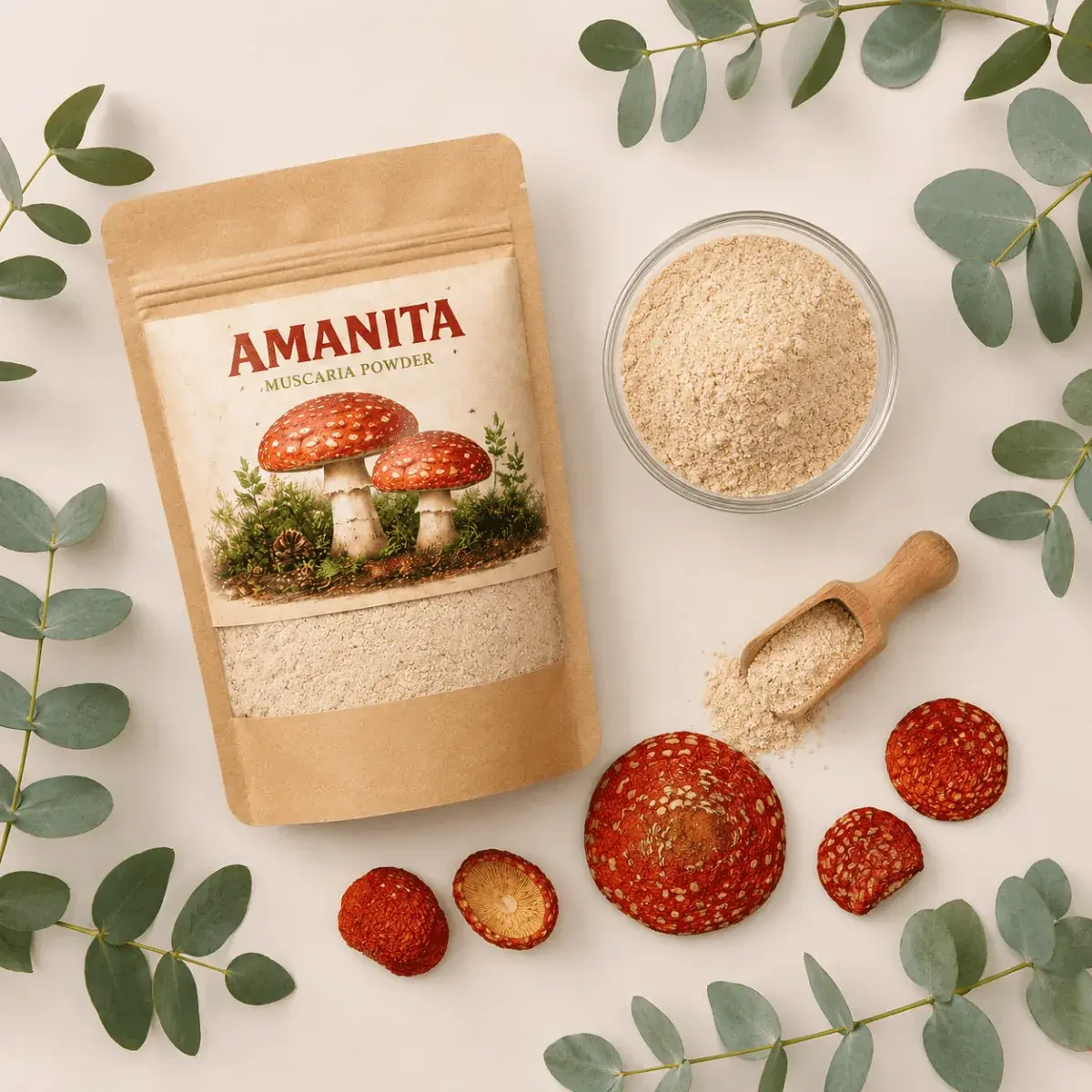Dried Amanita muscaria powder — 100g — photo 3