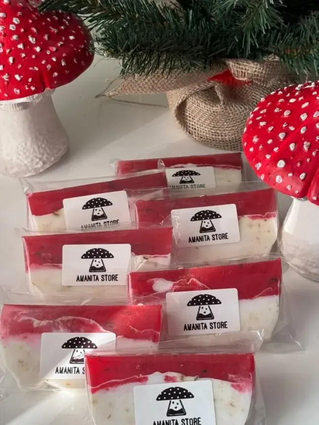 Dried Amanita muscaria soap — 1 bar — photo 2