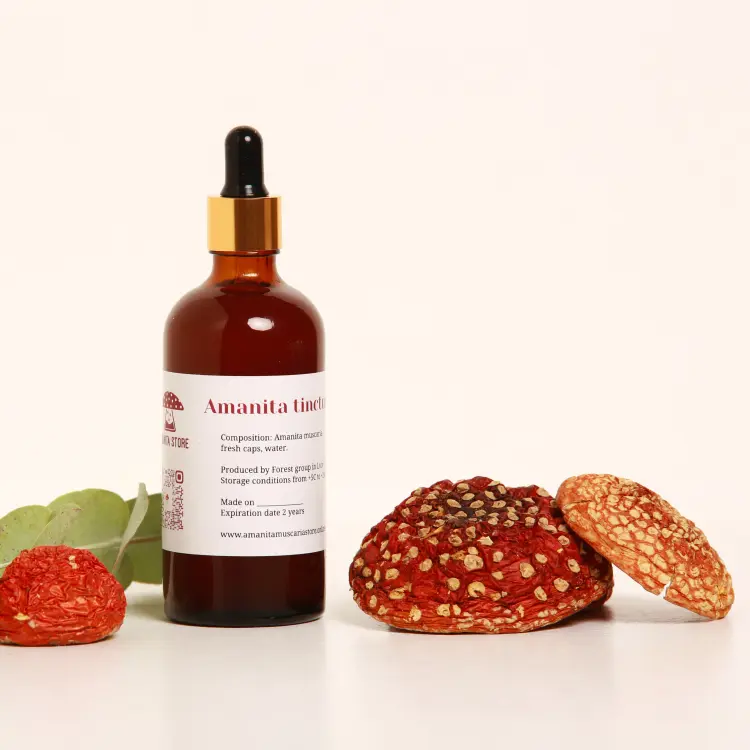 Dried Amanita muscaria tincture — 50ml