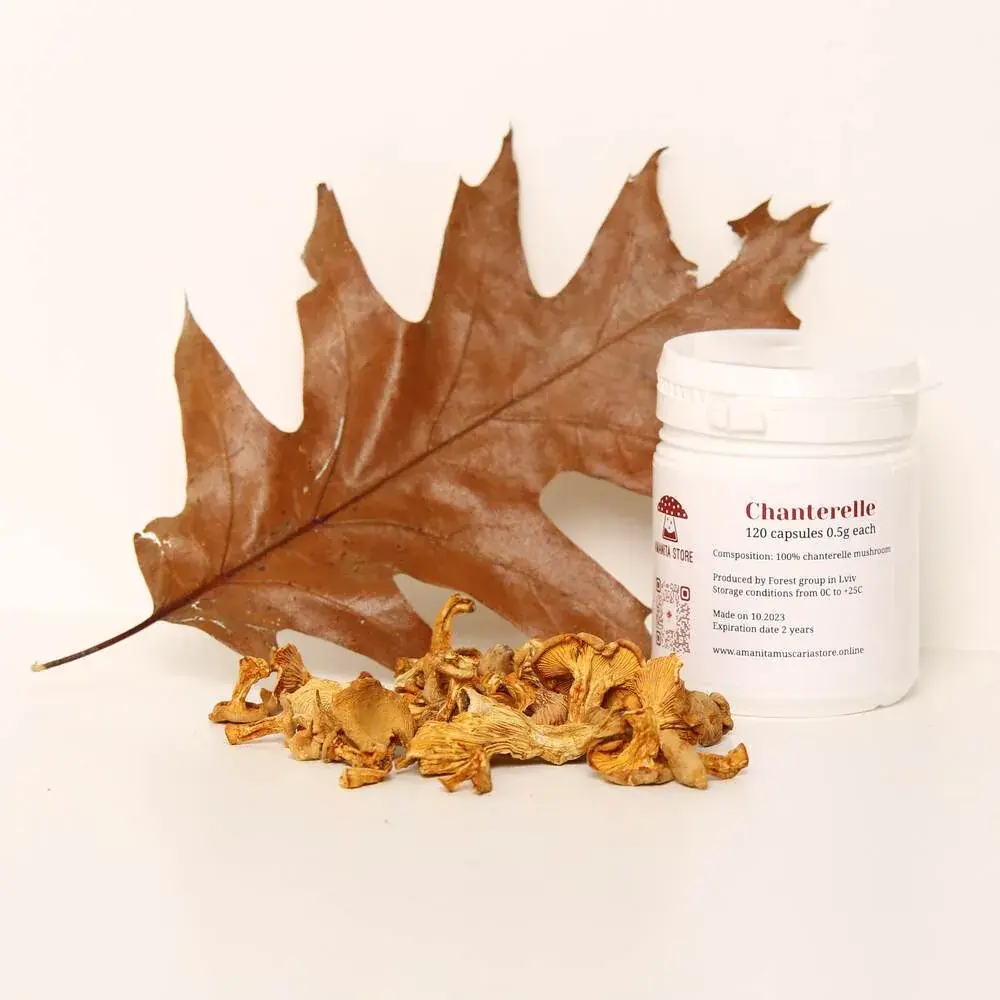 Chanterelle mushroom capsules — 120 capsules — photo 3