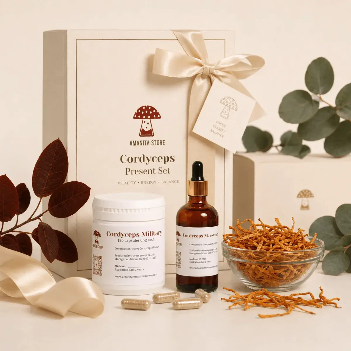 Cordyceps Mushroom Gift Set — 1 box