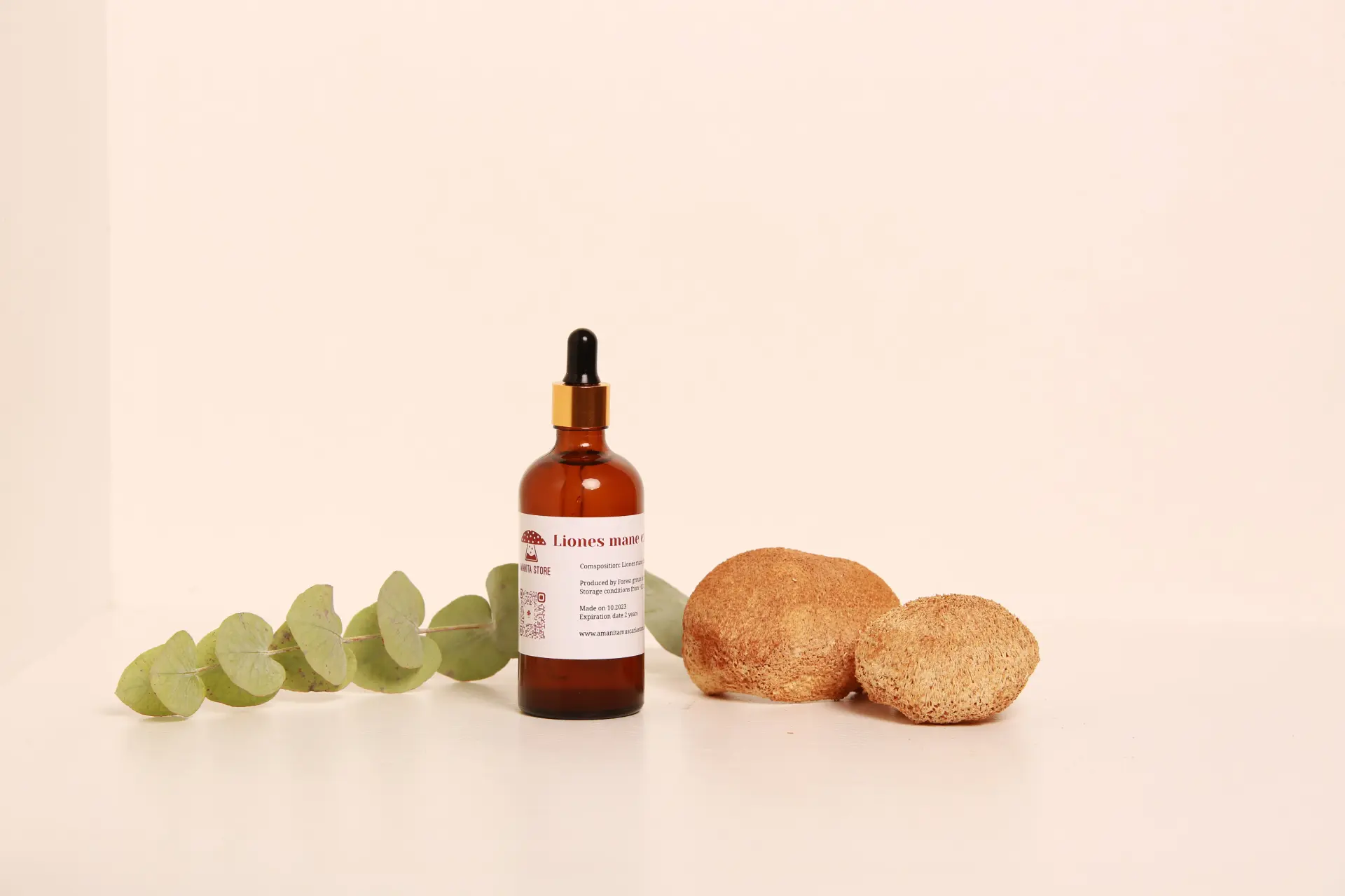 Lion's Mane Tincture – Double Extraction from Fresh Organic Fruiting Bodies — 50ml