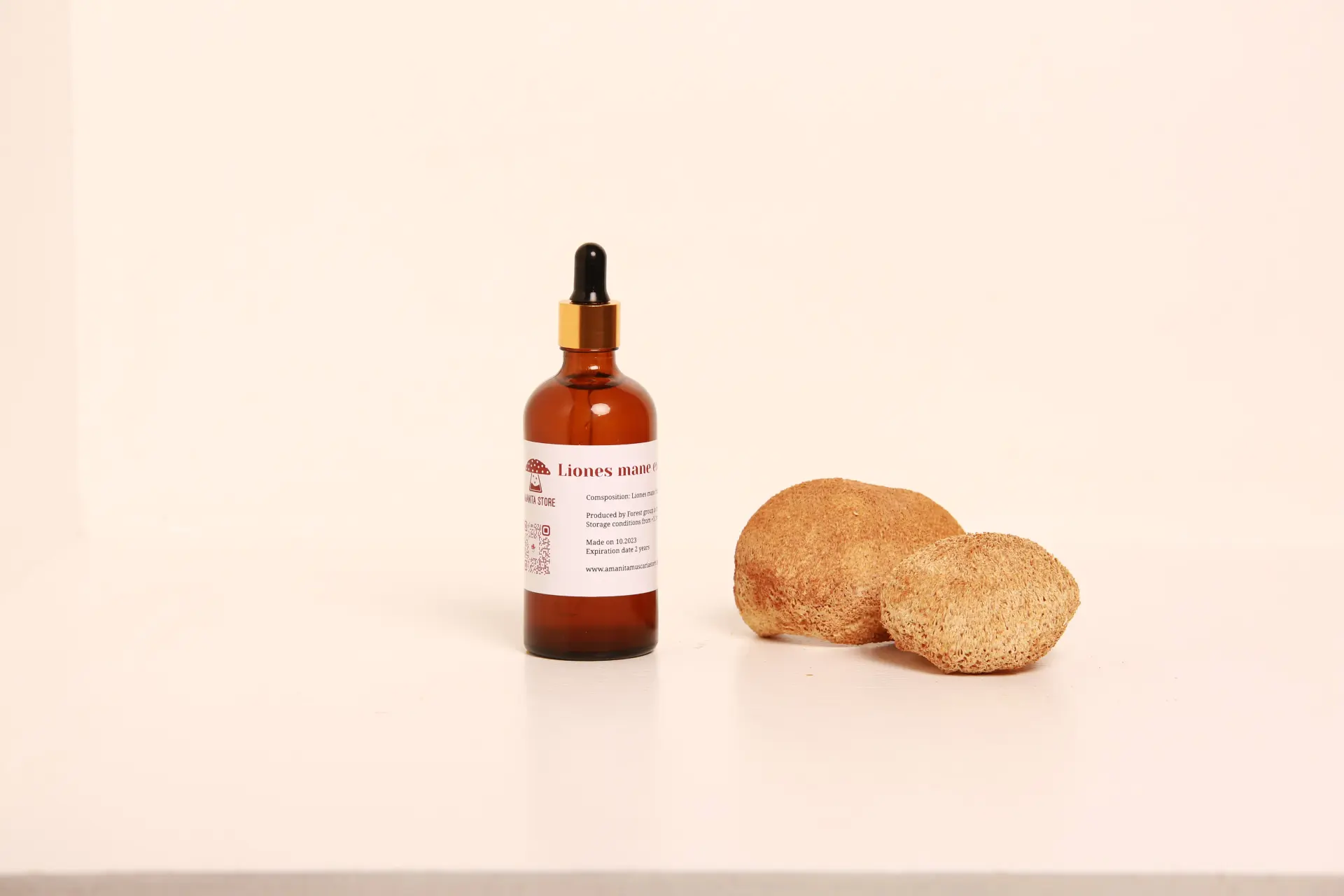 Lion's Mane Tincture – Double Extraction from Fresh Organic Fruiting Bodies — 50ml — photo 4