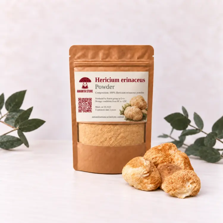 Melena de león en polvo (Hericium erinaceus) — 100g