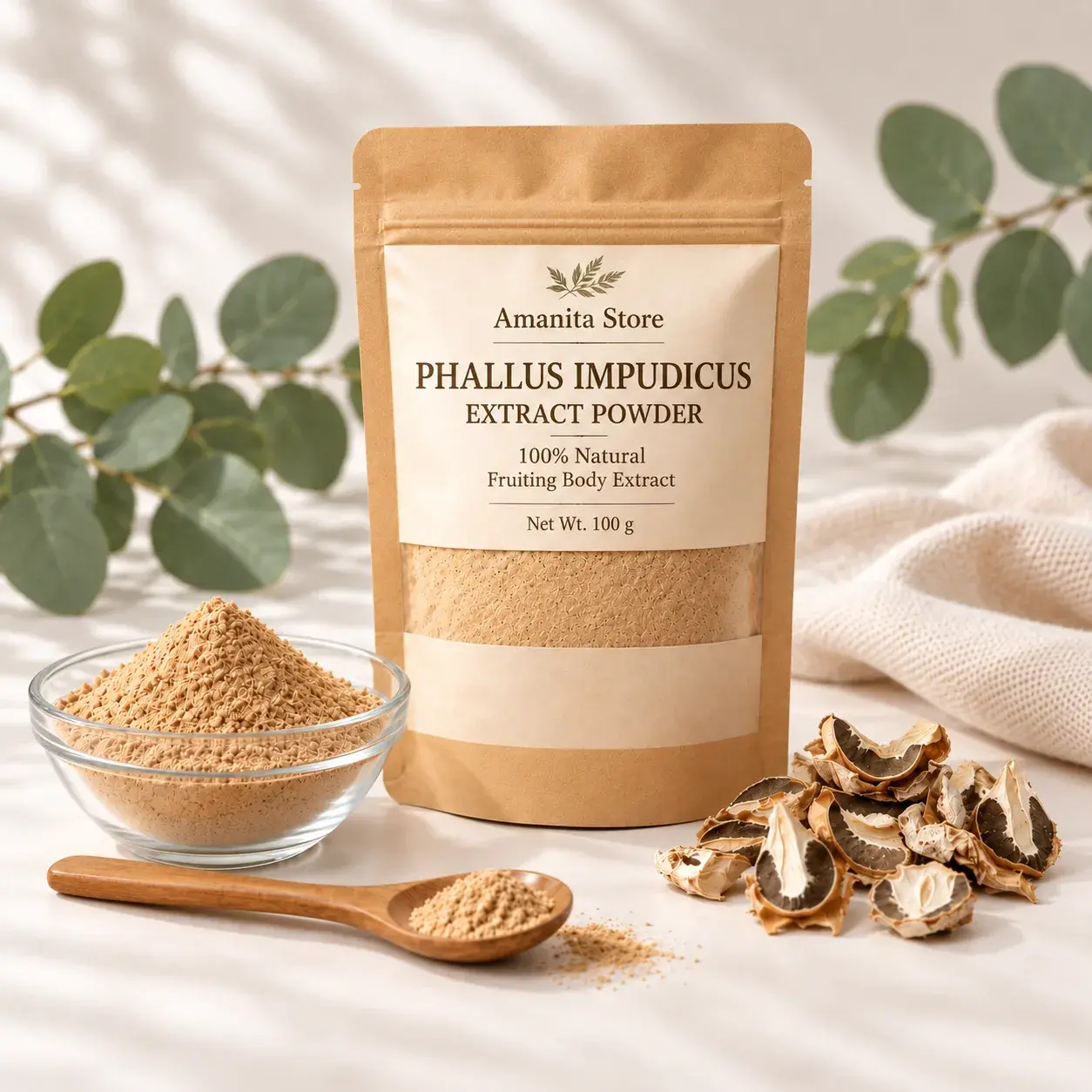 Phallus Impudicus Powder Extract – 10:1 Concentrate — 50g