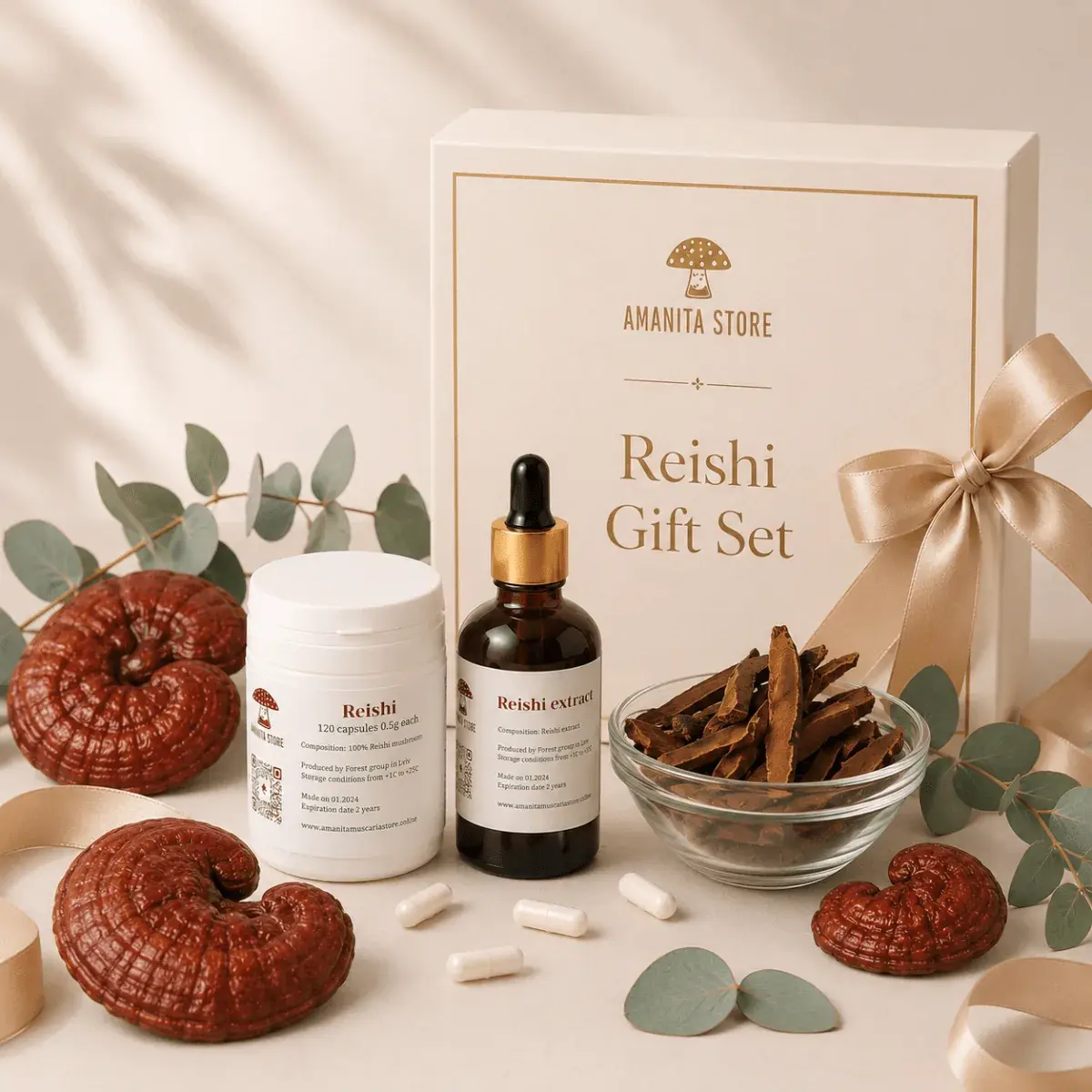 Reishi Mushroom Gift Set — 1 box — photo 3