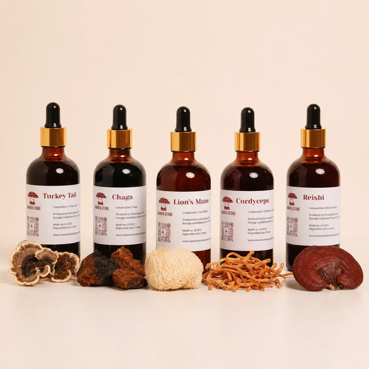 Set of 5 tinctures — 5 tinctures — photo 2