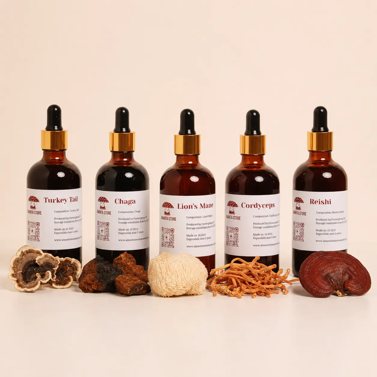 Set van 5 tincturen — 5 tinctures — photo 2
