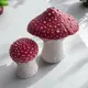 Dried Amanita muscaria Amanita ceramic pot candle — big pot