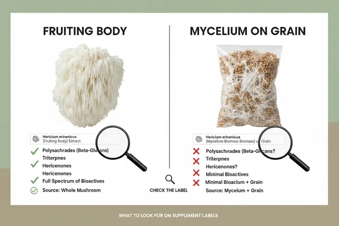 Lion's Mane: Fruiting Body vs Mycelium on Grain article cover