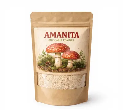 Dried Amanita muscaria Rød fluesvamp pulver — 100g
