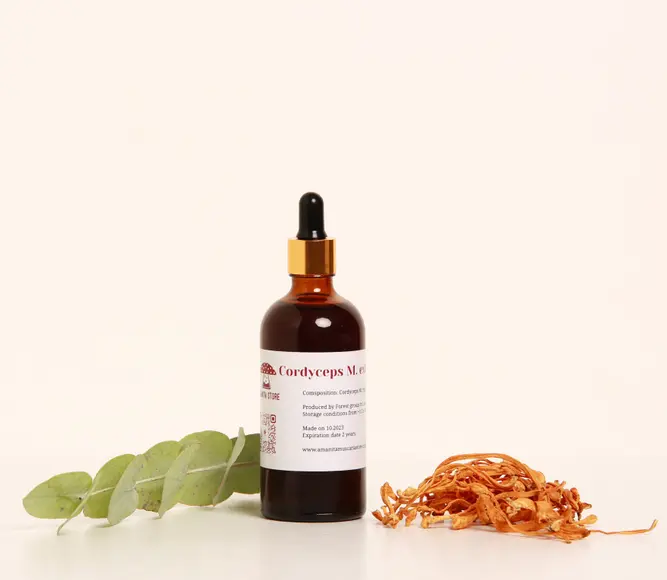 Cordyceps Tincture – Double Extraction from Fresh Organic Fruiting Bodies — 50ml